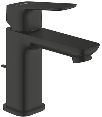 GROHE Cubeo 1017302430 miscelatore lavabo bagno taglia S, finitura nero opaco, con scarico