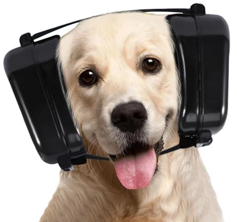 Jukeoiu Casque Anti-Bruit pour Chien | Doux et Respirant Protection Auditive pour Chien | Casque Anti-Bruit Apaisant - pour l'hiver, Le Toilettage, Le Séchage, Les Feux