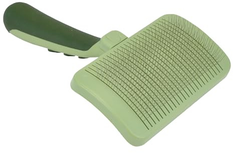 Coastal Pet Safari Hund Selbstreinigende Zupfbürste - Hunde-Enthaarungsbürste - Verhindert Matten und verfilzte Haare - Für Hunde mit kurzem oder langem Haar - Medium - 10,8 x 10,3 cm