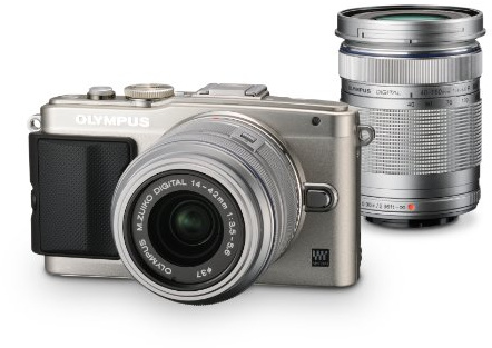 Olympus PEN E-PL6 + M.Zuiko digital 14-42mm II + M.Zuiko digital ED 40-150mm Appareil Photo Numérique Compact 16.1 Mpix Noir, Argent