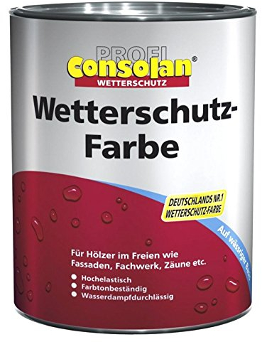 Consolan Profi Wetterschutzfarbe Moosgrün 2,5 Liter