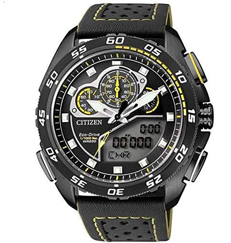 Citizen uomo-Orologio da polso Bete Aster Land - Analog Digital luenette in pelle JW0125-00e