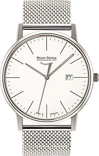 Bruno Söhnle Unisex Analog Quarz Uhr mit Edelstahl Armband 17-13175-240