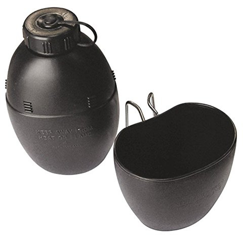 British Army Military 58 Pattern Surplus Water Bottle Hydration & Cup New Black
