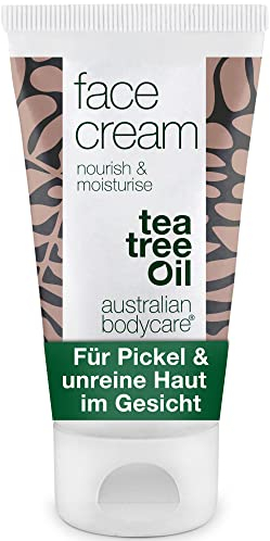 Face Cream for Pimples, Acne & Blackheads 50 ml – Fast-Absorbing Moisturizer with Bakuchiol, Vitamin E & Natural 4-Terpineol, Known from Tea Tree Oil