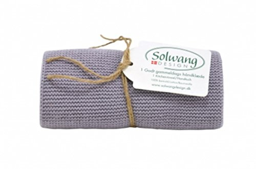 Solwang Handtuch H81 gestrickt in staubig lila