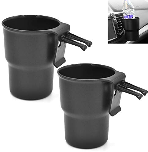 2X Auto Universal Getränkehalter Flaschenhalter Becherhalter Autozubehör Getränke/Dosenhalterung Set,Schwarz