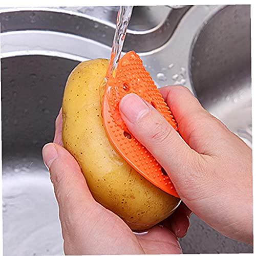 1pc Légumes Brosses À Laver Multifonctionnelles Pommes De Terre Scrubber Fruits Nettoyage Facile Outils Éponge De Cuisine Gadgets