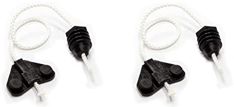 MIRTUX Kit de 2 charnières de corde pour portes de lave-vaisselle compatible avec Fagor, Edesa, Brandt, Aspes, General Electric - Corde de tension pour Edesa - Pièces de rechange pour charnières Fagor