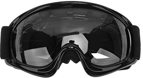 KENANLAN Ski Goggles Kids Dirt Goggles Impact Resistance UV Motorcycle Goggles Snow Goggles for Outdoor Cycling Ski Road Racing Skiing Accessories (Black)
