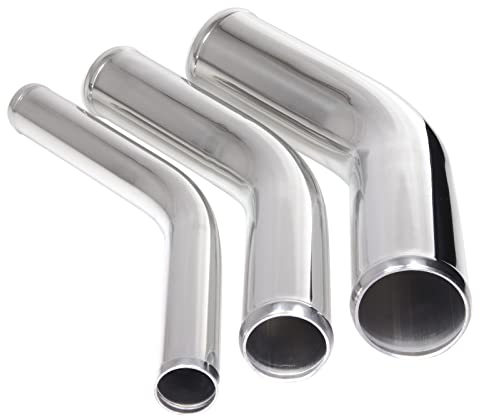 1 Stück Alu-Bogen 15°Grad AD-Ø 76mm Alurohr poliert & gebördelt Alu Rohrbogen | AUSWAHL 1-10 Stück & 13-114 mm Außen-Durchmesser | Aluminium Rohr Winkel Motor KFZ LLK Bogen Turbo | PREMIUM