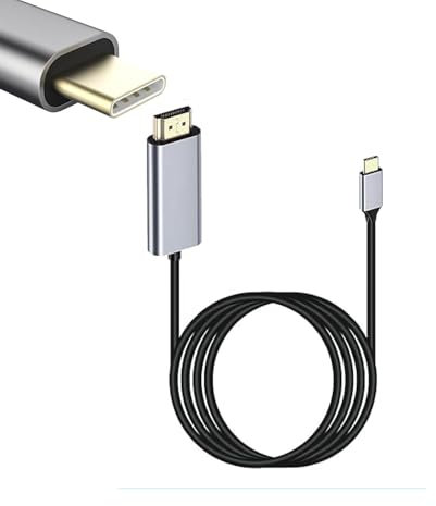Cavo USB C HDMI 4K,Adattatore Thunderbolt 3/4 a HDMI,Cavo Hdmi Usb C,Usb C Hdmi,Cavo Usb Hdmi,Cavo Thunderbolt 3,Cavo Type C Hdmi,Compatibile con Smartphone