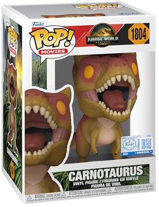 Funko POP! Movies: Jurassic World: Rebirth - Carnotaurus | Offizielles Action/Adventure Merch - Vinyl Sammelfigur als Regal Deko - Geschenkidee zum Geburtstag für Fans und Sammler
