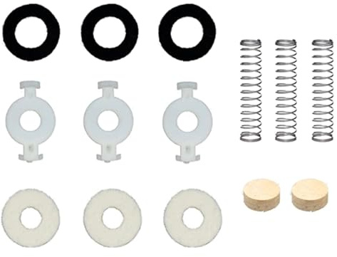 Trompeten-Reparatur-Sets enthalten Ventile, Führung, Filzscheiben, Schlüsselventile, Kork-Pad, Federtrompetenventile, Ersatzteil