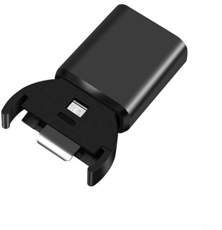 Chargeur de batterie lithium-ion efficace pour piles bouton comme LIR2032 Design compact et facile à transporter (noir)