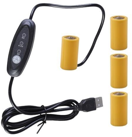 Avejjbaey LR14 C 3 V 4 5 V 6V Batterie Eliminatoren USB Netzteil Ersetzen 2-4 PCS 1 5 V Batterien Batterie Batterie Eliminieren Kabel Für Den Takturlaub
