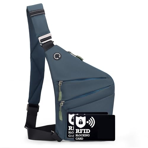 ibalulu Anti Diebstahl Tasche Sling Crossbody Bag, Wasserdichte Brust & Schulter
