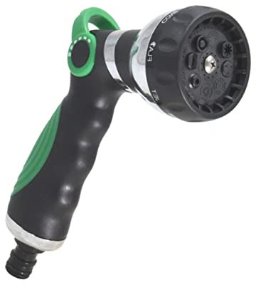 Pulvérisateur de Jardin Haute Pression à 8 Modes en Abs Noir