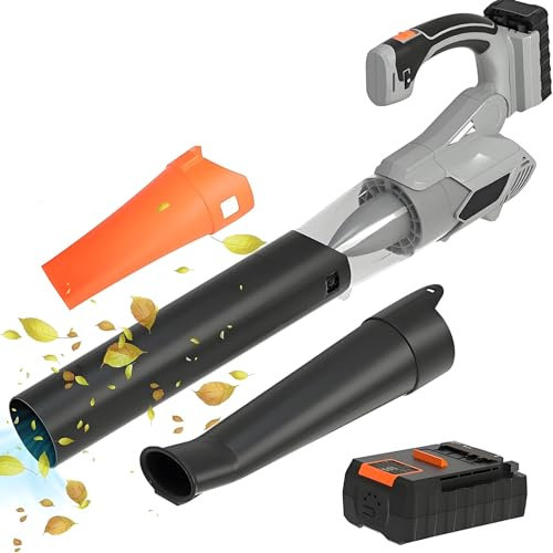 Blower per Foglie da Giardino 3000w, Soffiatore A Foglia Elettrica Industriale con Batteria, 6 Marcia Regolabile, velocità Massima del Vento 130 M/h, Vetro A Neve A Cordone Leggero per Computer Cure