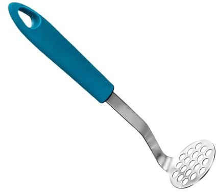Efficiente schiacciapatate in acciaio inox, prodotto per schiacciare facilmente patate, avocado, carote e molto altro ancora