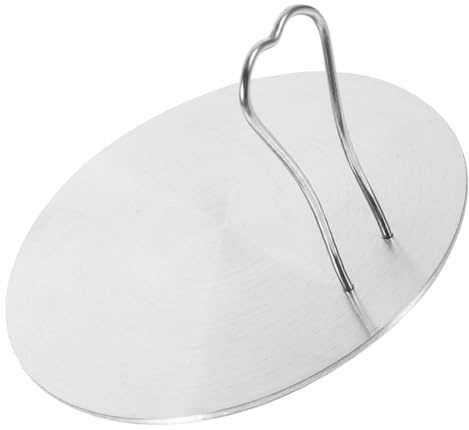 MUELODSIC Adaptateur Plaque Induction Acier Inoxydable avec Poignée Diffuseur Chaleur pour Cuisinière Gaz et Électrique Plaque Diffusion Chaleur Suspendue pour Cuisine Compacte