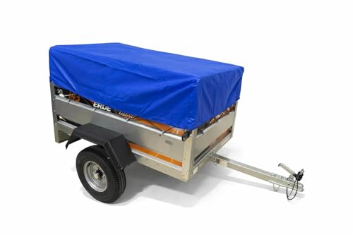 Blue 650GSM PVC Trailer Cover For The Erde 143/153 & Daxara 148/158 Using The 30CM High Frame 150 x 105 x 31CM