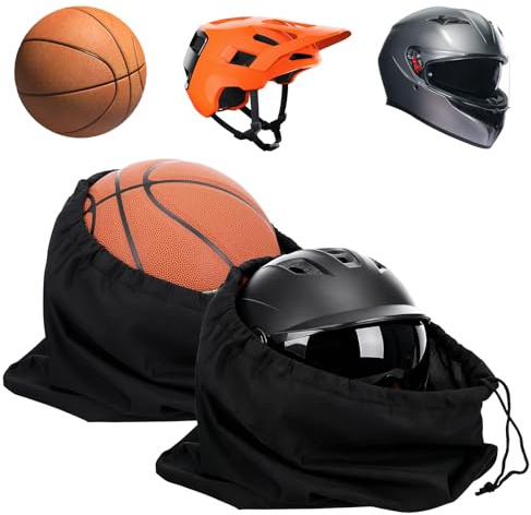 2 Stück Helmtasche Motorradhelm Helmbeutel Helmsack 44x42cm