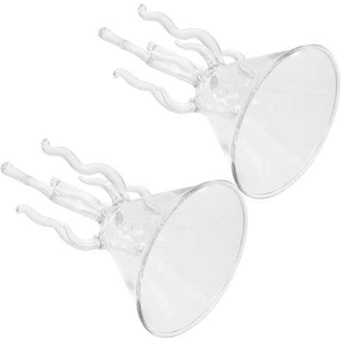 Sewroro Set 2 Bicchieri da Cocktail Alti in Vetro Bicchiere da Mojito per Feste e Casa Design Creativo a Forma di Polpo Bicchieri da Vino per Bar Ristoranti e Occasioni Speciali