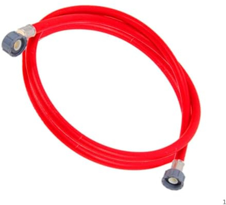 Universal Extra Long Hot Fill Red Inlet Hose 2.5m for Washing Machine Dishwasher
