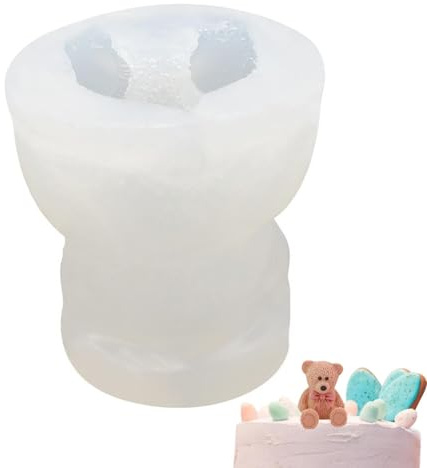 silikonform – 3D silikonform, teddybear-form isbollsmaskin | hartsformar för doftljus, tvåltillverkning, harts tvålgjutning
