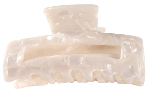 Haarklammern, rechteckig, rutschfest, dick, Geschenk für Frauen und Mädchen, Weiß