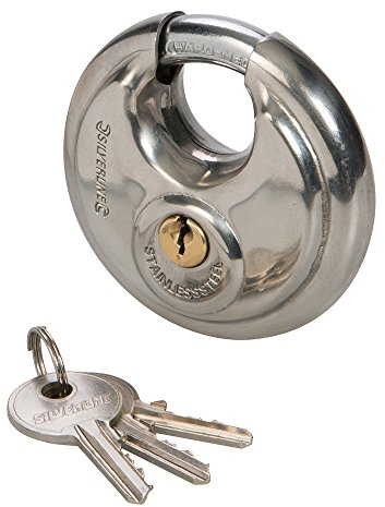 Silverline tools 292707 - Lucchetto in acciaio inox circolare (70 mm)