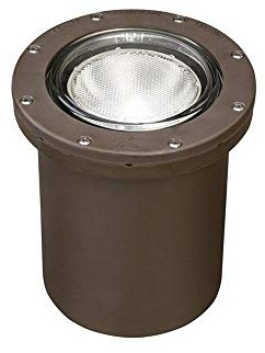 Kichler In-Ground Landscape Light in Architectural Bronze, Outdoor Landscape Lighting, 15268AZ, (8.25 H x 7 DIA)