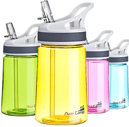 AceCamp Tritan 15512 Trinkflasche - Sportflasche auslaufsicher - BPA-frei - 350 ml - Gelb