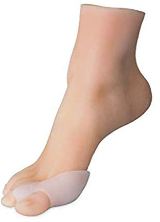 Silipos 92831 Bunion Guard with Spacer for Hallux - Anti Allergy, Latex Free Twin Toe Spreader for Bunions, Overlapping Toes. Foot Care Insoles