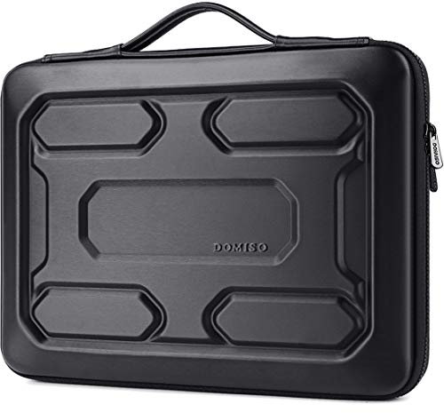 DOMISO Funda para ordinador Resistente a los Golpes de 15,6 Pulgadas con Funda Protectora con asa Compatible con Lenovo IdeaPad 520 de 15,6/ DELL Inspiron 15 3000 3573 / HP/ASUS/Acer Computer, Negro