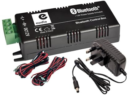Amplificateur stéréo E-audio B425BL, Bluetooth 5.0 2 x 15W, Alimentation 12V Incluse