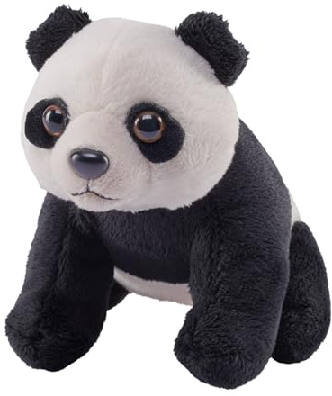 Wild Republic Pocketkins Eco Panda, Stuffed Animal, 5 Inches, Plush Toy, Made from Recycled Materials, Eco Friendly
