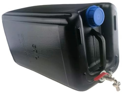 Anwicar Wasserkanister mit hahn - Wasser Kanister mit Zapfhahn 30l - Camping Wassertank - Wasserbehälter - Trinkwasserkanister - Frischwassertank - Schwarz