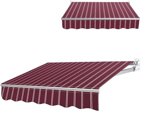 Markisenbespannung Canvas Markisenstoff, Sonnenschutz Wasserdicht Und Staubdichte Abdeckung, Markisen Ersatzstoff Sonnenschutz Stoff Außen Markisenstoff Wasserdicht Hochwertiges Ersatztuch(6x3m(20x10f