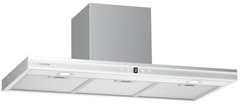 Klarstein Auriana Dunstabzugshaube - 90 cm Wandhaube, 700 m³/h Luftdurchsatz, A+ Energieeffizienz, WLAN- & Touch-Steuerung, LED-Beleuchtung 6000 K, 110 W Motor, Schwarz