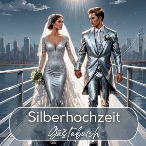 Silberhochzeit Gästebuch: Die besten Jahre, die besten Freunde – jetzt wird gefeiert! Im modernen Design für eine legendäre Party