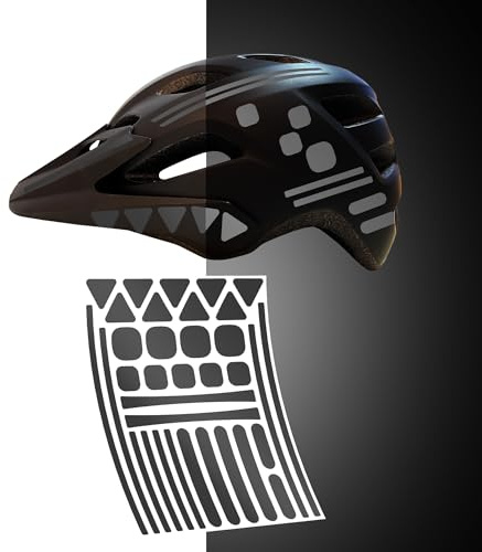 Riesel Design - Reflektierende Fahrrad Aufkleber re:Flex (15 x 11 cm) | Reflektor Sticker für Fahrradrahmen & Helm – bessere Sichtbarkeit im Dunkeln, wetterfest und Made in Germany
