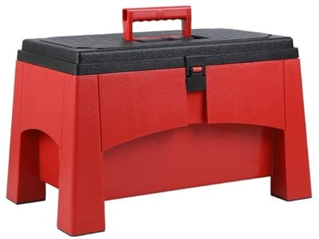 HYKJCSS Angelbox Angelkoffer Angelbox Für Den Außenbereich, Aufbewahrungsbox Für Angelausrüstung, Tragbare Aufbewahrungsbox Für Werkzeuge, Geeignet Für Das Freizeitangeln Angelbox FüR Köder(Rood)
