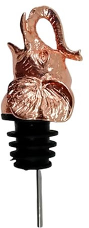 Zerodeko Elephant Head Shape Wine Pourer Alloy Wine Stoppers for Bottle Stoppers for Home Party