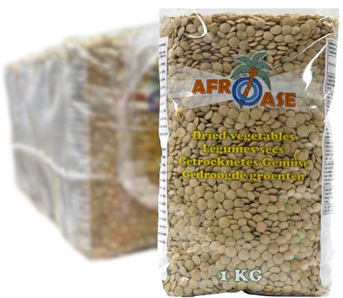 AFROASE Lentilles Vertes Laird – Multipack 10 x 1 kg
