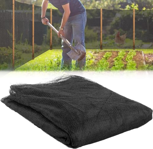WUBAYI Red de jardín de 2,4 m x 6 m, malla fina para protección de plantas, color negro