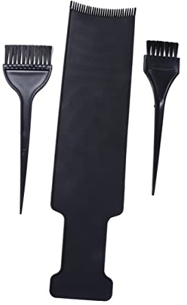 CALLARON Kit Colorazione Chioma 3 Pezzi, Pettine Tinta in Plastica Nera, Protegge i Chioma Dai Danni, per Uso Domestico e Fai da Te