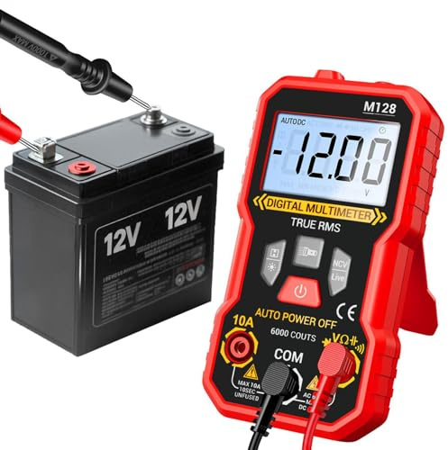 Quorvex Automotive Multimeter - Smart Digital 6000 Counts Voltage Meter | Test Analyzers for Automotive Diagnostic Repair Maintenance Circuit Electronics Battery Solar Home
