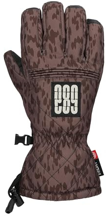 686 Women's Jubilee Glove - Water Resistant Winter Snowboard and Ski Gloves for Snow and Cold Weather - Peppercorn Print, Small